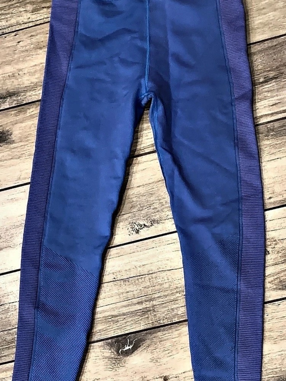 OFFLINE by Aerie Real Me XTRA High Waisted Ribbed Legging Blue Size Large